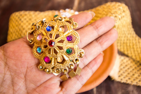 Jewelry of Thai women in the old ageの写真素材