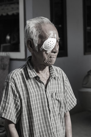 My father was recovering from cataract surgery a month ago.