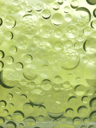 soft pastel green bubble background