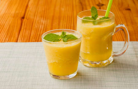 Pineapple Smoothie is a fruit that has health benefits.の写真素材