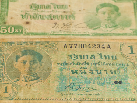 Old Thai Banknotes for Collection