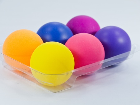 Colorful Pingpong Ballの写真素材