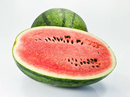 Half cut of watermelonの写真素材