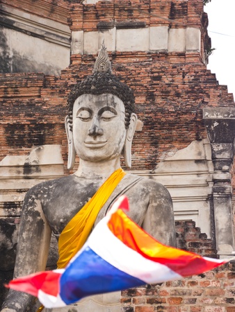 Ancient Buddha statueの写真素材