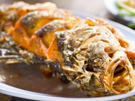 Fried fishの写真素材
