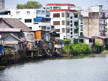 Riverside residential in Thailandの写真素材