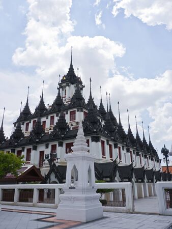 Loha Prasat, buddhist temple in Bangkokの写真素材