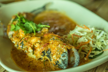Fish spicy stir-fried with vegetable