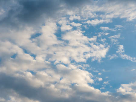 Blue sky and cloud backgroundの写真素材
