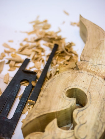 Tool for handicraft sculptured woodの写真素材