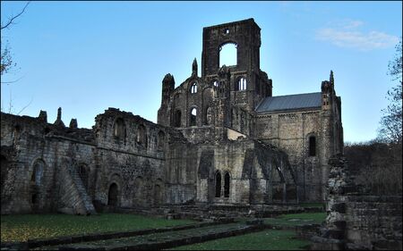 A detail from Kirkstall Abbey at Leeds のeditorial素材