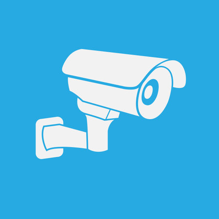 CCTV Security Camera icon Vector Illustrationのイラスト素材