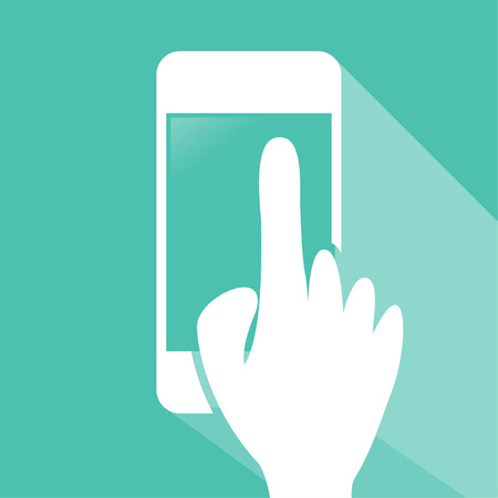 Hand Touch Smartphone icon for your Designのイラスト素材