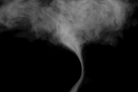 Fog or Smoke effect on black Backgroundの写真素材