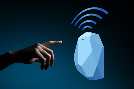 Beacon device home and office radar concept. Use for all situations.