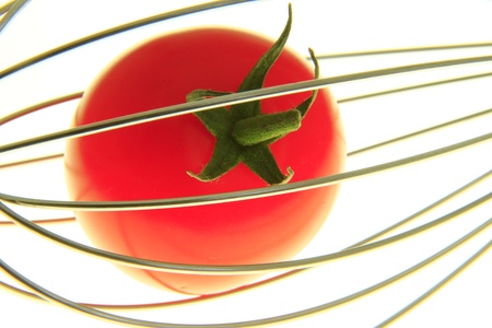 tomato in a whiskの写真素材