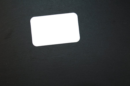 Blackboard (slate) with blank, writable notepad