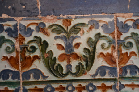 Mosaics from the Alhambra in the beautiful Granada in Spain
