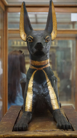 Arts and sculpture from Egyptian Museum, Interior. Cairo, Egyptの写真素材