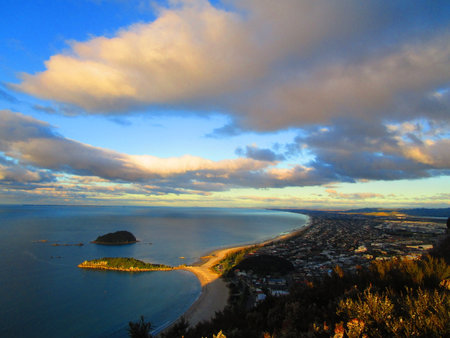 Viewpoint of Tauranga the North Island in the beautiful New Zealandの写真素材