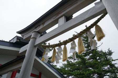 Mt Fuji trekking on summer time in the highest peak of Japanの写真素材