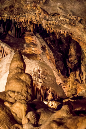 Close up photo of the stone textures in Cheddar Gorge UK の写真素材
