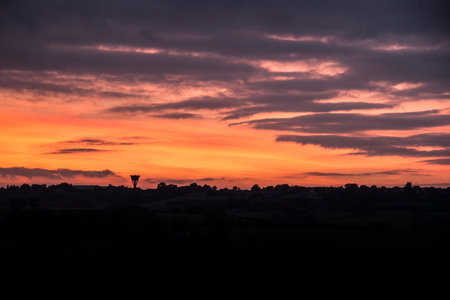 Orange sunset / cloudscape taken in bath UK.