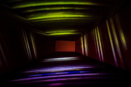 Abstract Box Light Painting Photography.の写真素材