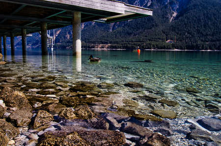 Achensee in Austria Lake in the mountainsの写真素材