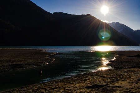 Achensee in Austria Lake in the mountainsの写真素材