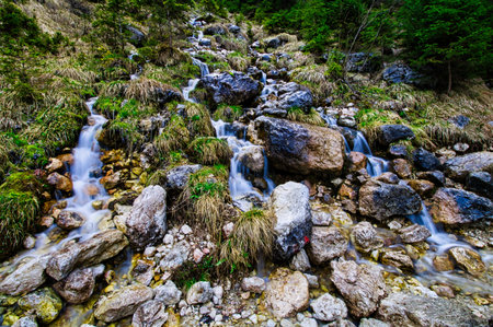river in the mountains