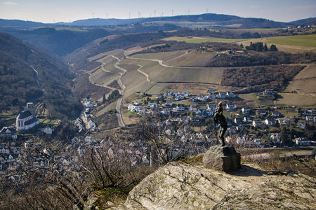 View of nature from the mountains