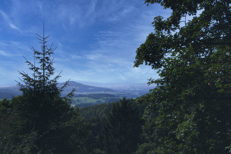 Views of the mountains and the forest