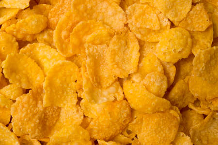 A close of of cornflakesの写真素材