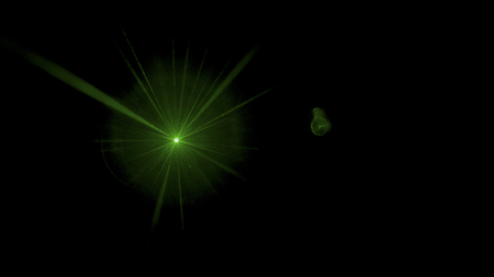 Abstract disco lighting shot in a dark nightclub settingの写真素材