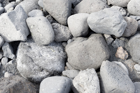 Close up of lava rocks on Playa de Janubio beach Lanzarote.の写真素材