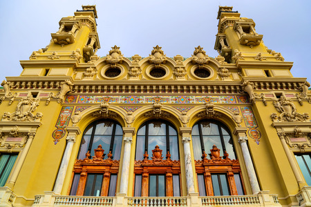 Monte Carlo casino facade in Monaco.の写真素材