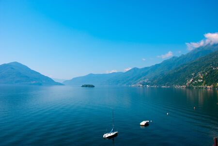 blue lakeの写真素材