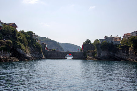 Located in the province of Kastamonu in Turkey, this unique Black Sea view reflects the most beautiful state of the fresh sea it hosts.の写真素材