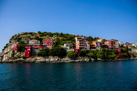 Located in the province of Kastamonu in Turkey, this unique Black Sea view reflects the most beautiful state of the fresh sea it hosts.の写真素材
