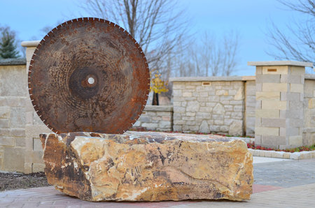 Saw Blade in the Stone