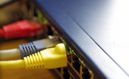 Network router for Internet accessの写真素材