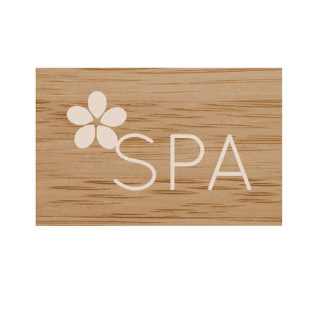 Spa sign on the bamboo backgroundのイラスト素材