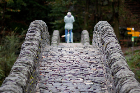 Ancient stone bridgeの写真素材