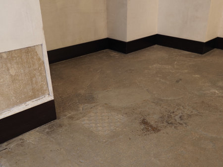 Floor in chamber of palace in Saragossa city at European city at Aragon district in Spain in 2019 warm sunny summer day on September.の写真素材