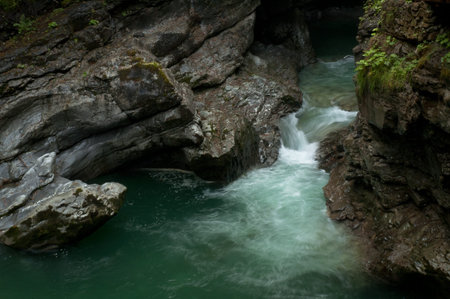 River Breitachklamm in Bavaria Germany near by Oberstdorf