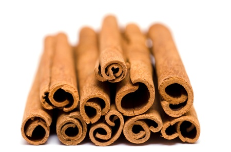 Close up from a heap with cinnamon sticksの写真素材