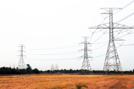 High voltage power pylons