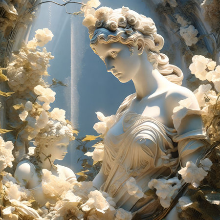 beautiful flowers in the gardenの素材