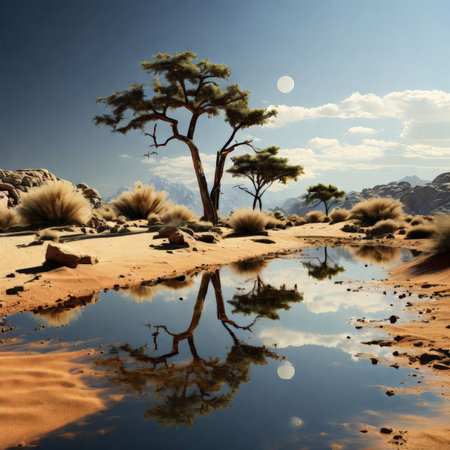 desert in the mountainsの素材